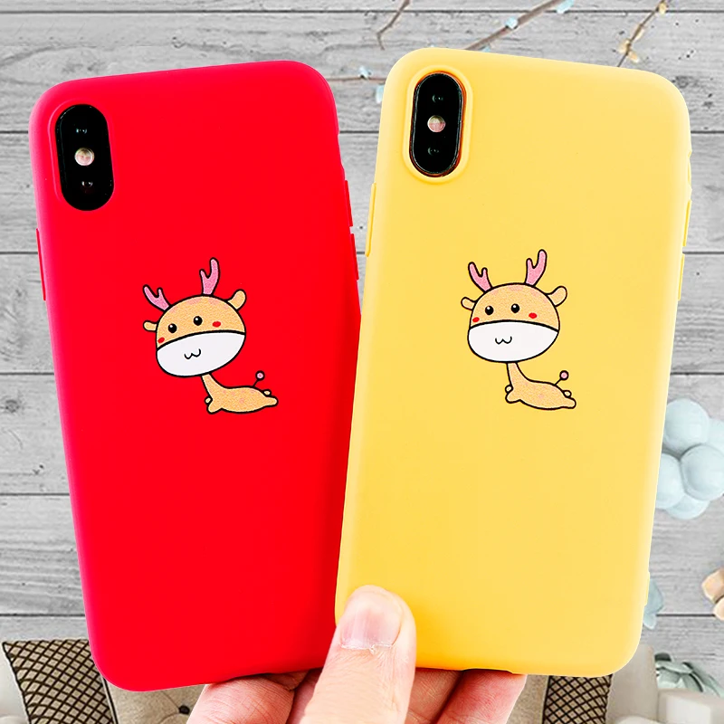 Модные чехлы для мобильных телефонов iPhone X XS MAX XR 6 s 7 8 Plus милый мягкий силиконовый