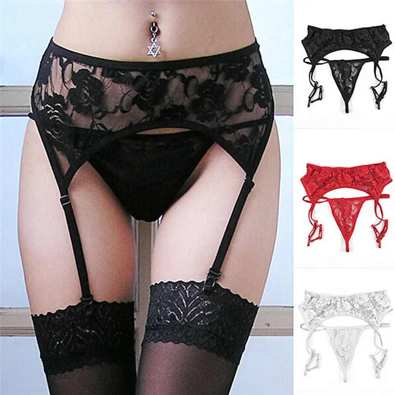 Garter Belt Black Floral Garter Belt Wedding Hot Sexy Lace Garter Stocking Set Sexy Garter Belt Stockings top selling