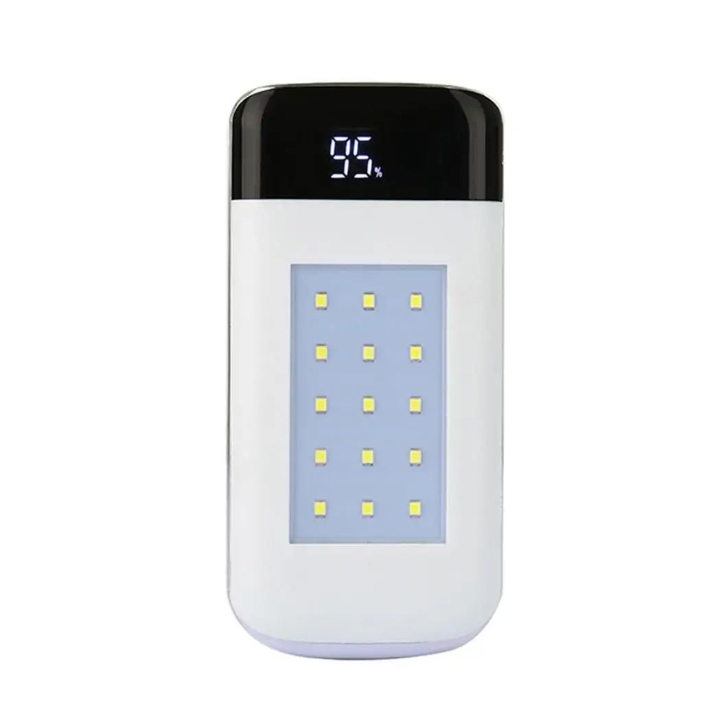 

8000mAh/1000mAh Solar Power Bank Dual USB LCD Display External Battery Charger Solar Power Bank Flashlight Outdoor For iPhone