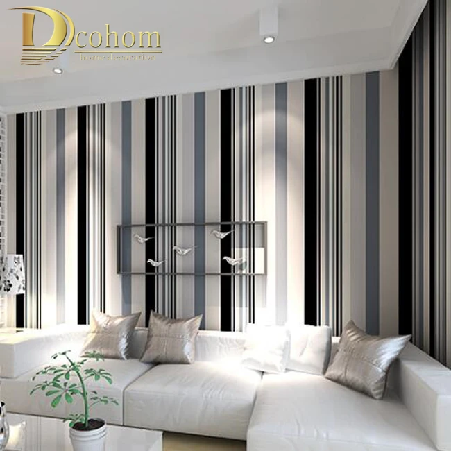 Buy Grey Vertical Stripe Wallpaper And Get Free Shipping On