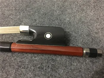 

Brazil bass bow. Copper mosaic. Silver Black Bass bow wire winding #210