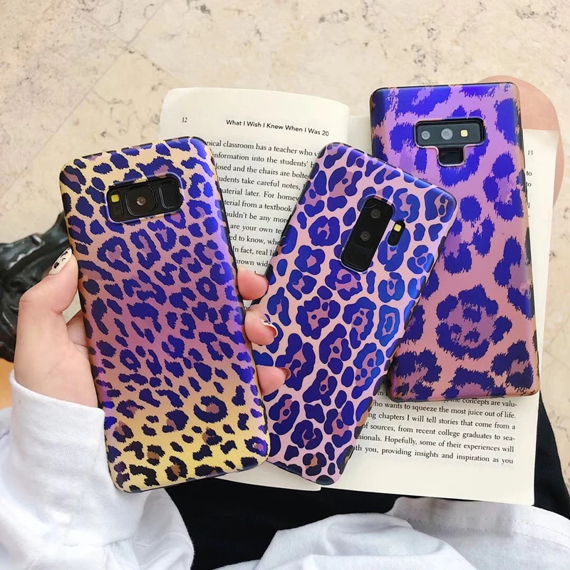 

New Sexy leopard Blu-ray soft silicon cover case for Samsung galaxy S7edge S8 S8plus S9 S9plus Note8 Note9 8 9 plus phone couqe