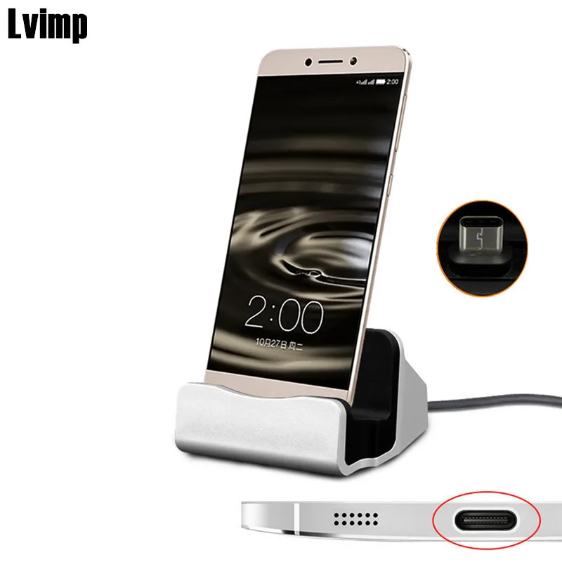 

USB 3.1 Type-C Dock Charger Station Holder Type C Charging Cradle For Samsung S8 S9 A8+ Plus 2018 Note 8 Xiaomi Mi Note 3 MIX 2s
