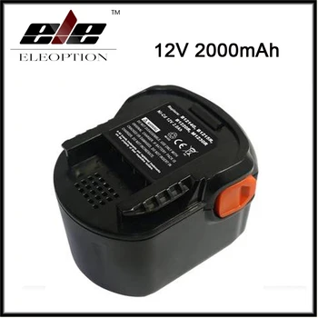 

Eleoption Rechargeable battery 12V 2000mAh 2.0 Ah Ni-CD For B1214G,B1215R,B1220R,M1230R,BS12G,BS12X,BSB12G,BSB12STX,BSS12RW