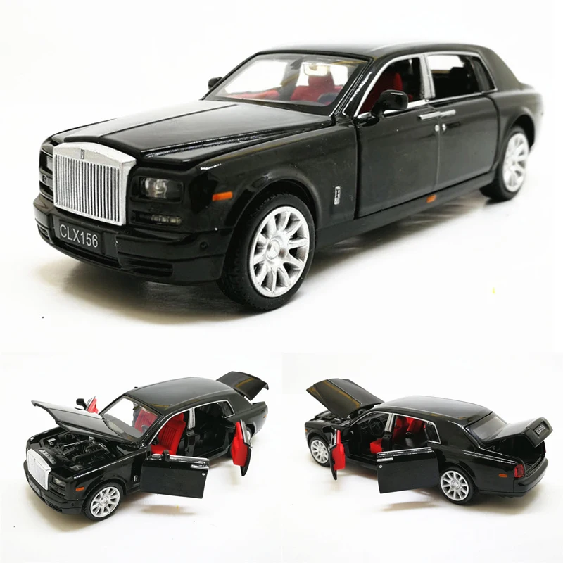 New 132 Rolls Royce Phantom Extended Limousine Alloy Diecast Toy Metal