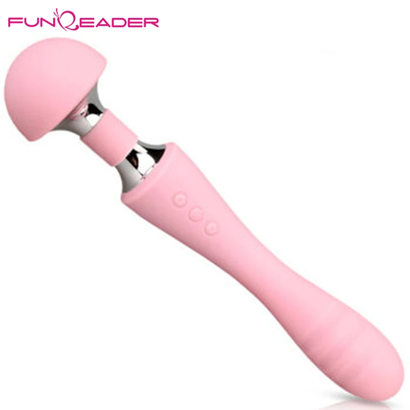 AV Magic Wand Sex Vibrator For Women Waterproof USB Rechargeable Silicone Vibrating Dildo Magic Wand Massager Adult Sex Toys