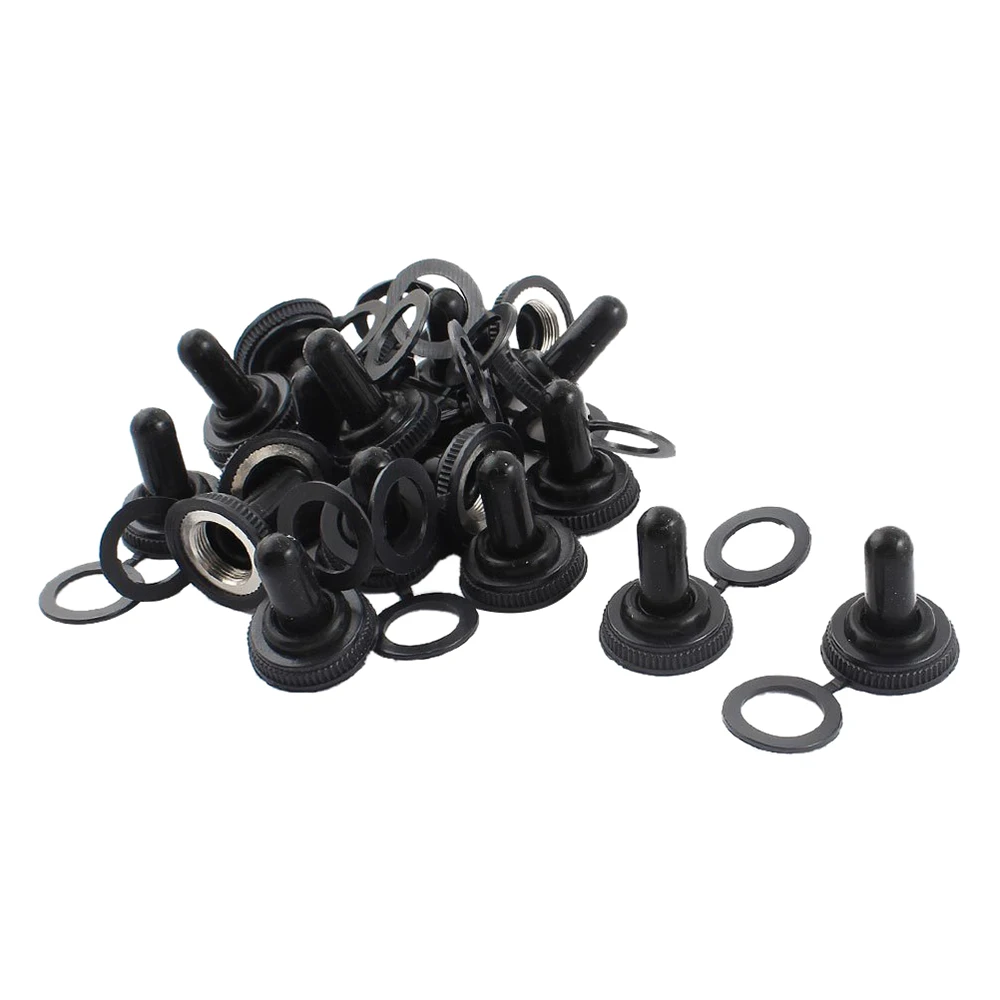 New Style 20 pieces Waterproof Rubber Switch Alternator Protective Case Black 12mm Diameter | Обустройство дома