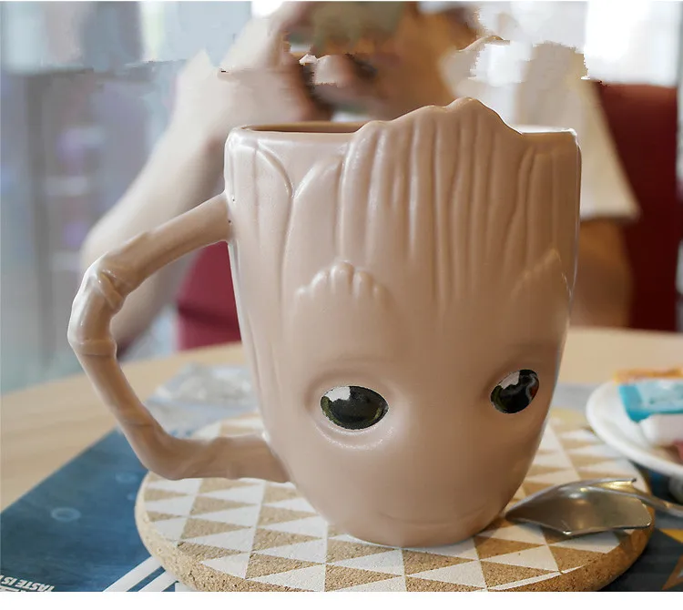 Творческий Galaxy Guardians Baby Groot Кубок Дома керамика кружка для кофе чашки фигурки Модель персональный подарок для детей