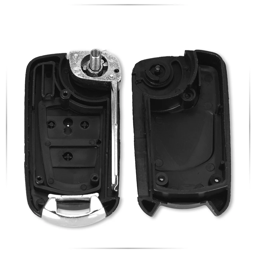Замена KEYYOU модифицированный 3 кнопки флип складной пульт дистанционного ключа чехол Брелок для Opel Corsa Astra Kadett Monza Монтана HU46 лезвие