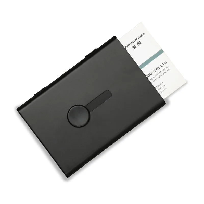 7 Colors Stainless Steel Card Holder Business Case Credit ID Box Office Organizer Name | Канцтовары для офиса и дома