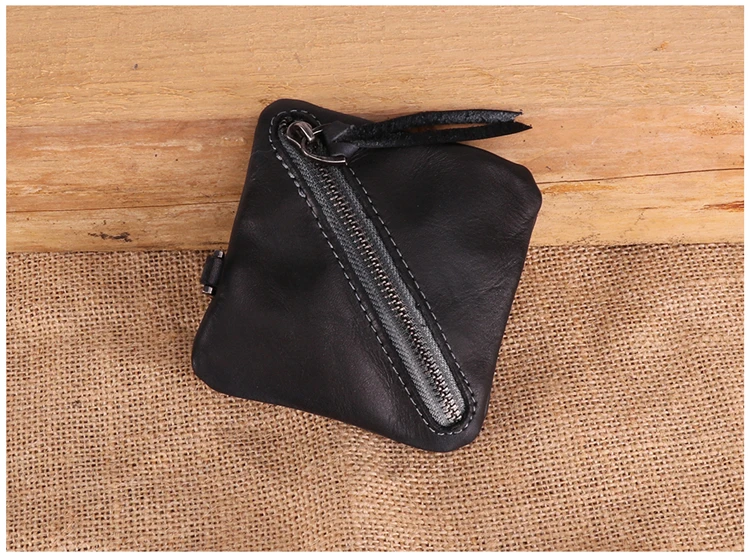 Retro Pequena Moeda Bolsas Primeira Camada de