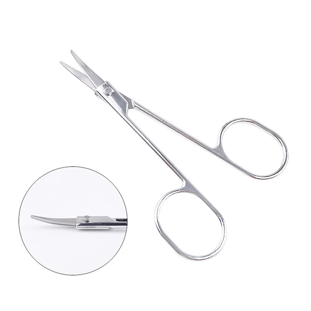 

1pcs Eyebrow Scissor Stainless Steel Nose Hair Clipper Makeup Manicure Scissors Makeup Tool