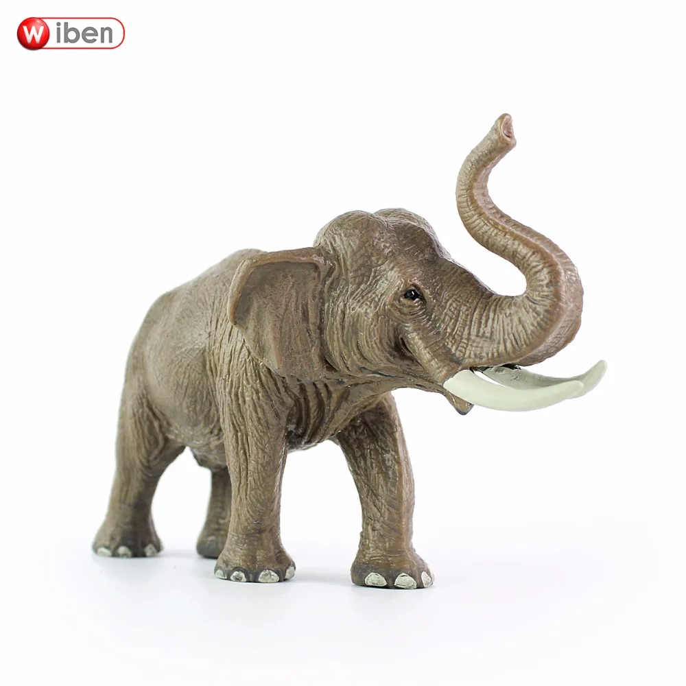 Wiben elefante modelo de brinquedo clássico crianças plástico ação ...