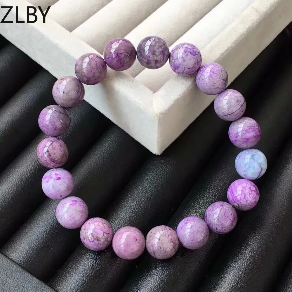 

Genuine Natural Sugilite Pink Gems Stone Round Stone Beads Jewelry Stretch Women Lady Crystal Bracelet 10.5mm Certificate AAAAAA