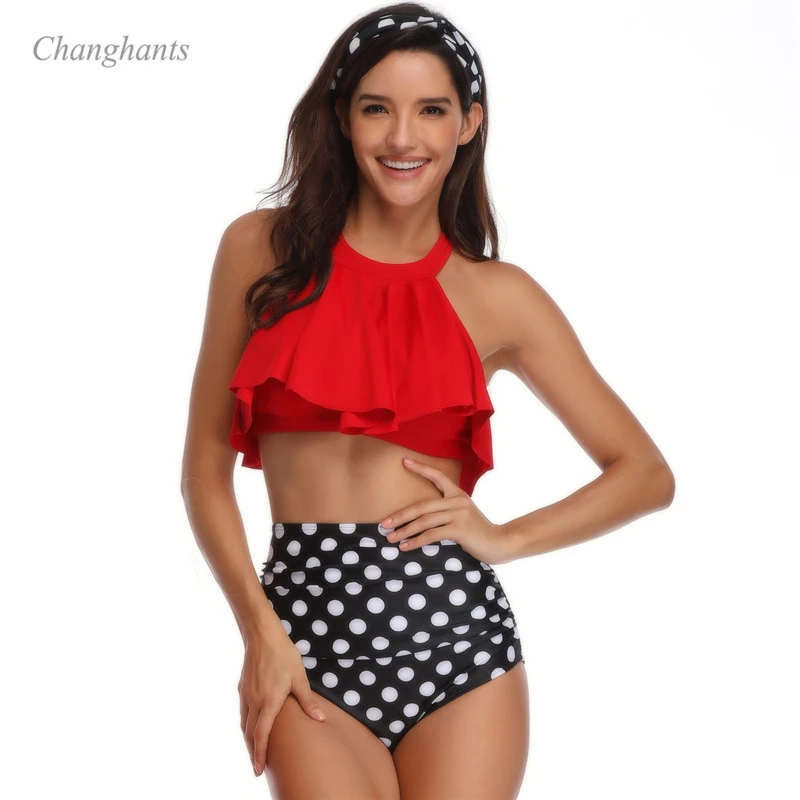 

2019 New Model woman sexy Bikinis set Red Orange White two piece swimwear Swimsuit women swim wear bathing suits swimming suit