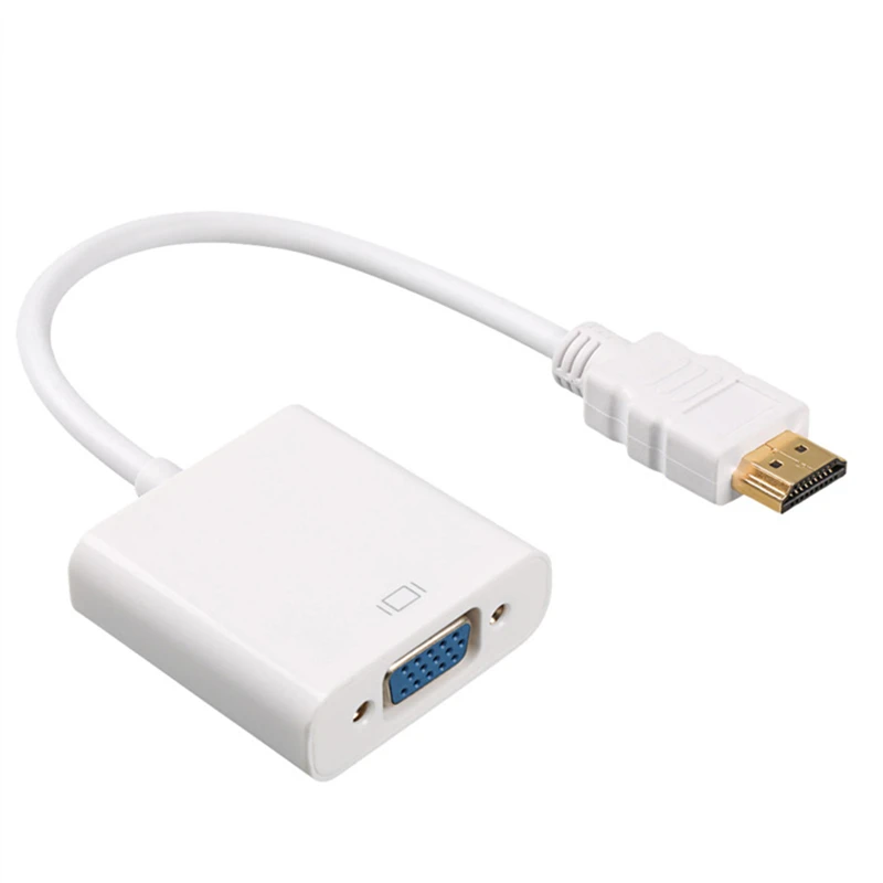 Ранкман HDMI в VGA адаптер конвертер с аудио линия питания HDMI VGA кабель 1080P для ПК ноутбук DVD ТВ Проектор Монитор