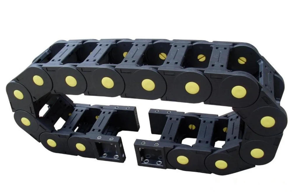 

1 meter 35*75*R55 open type plastic towline for CNC Router cable drag chain with end connectors