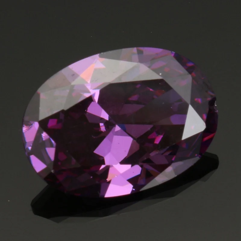 KiWarm 10.06CT фиолетовый искусственный циркон драгоценные камни овальной граненой