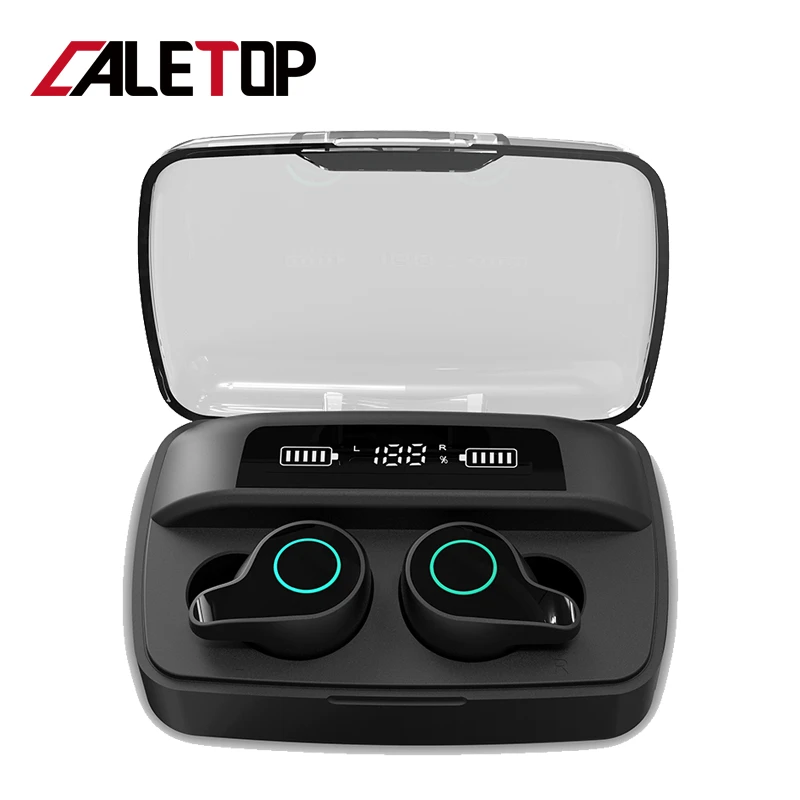 

F9 TWS 5.0 Bluetooth Headphones Wireless Earphones Touch Control 9D Stereo Music LED Smart Power Display 3500mAh Charging Case