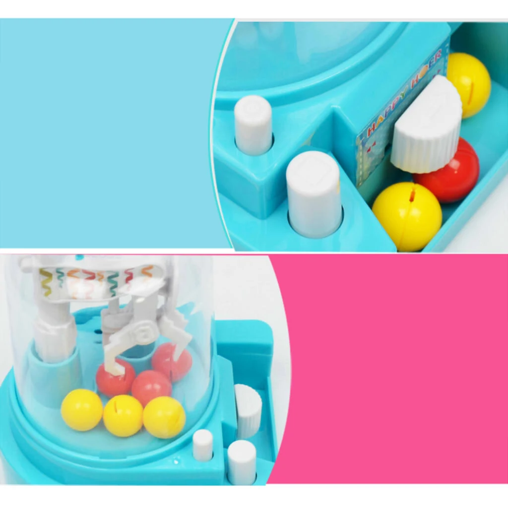 Plastic Simulation Mini Claw Machine Candy Grabber Machine For Kids - Pink