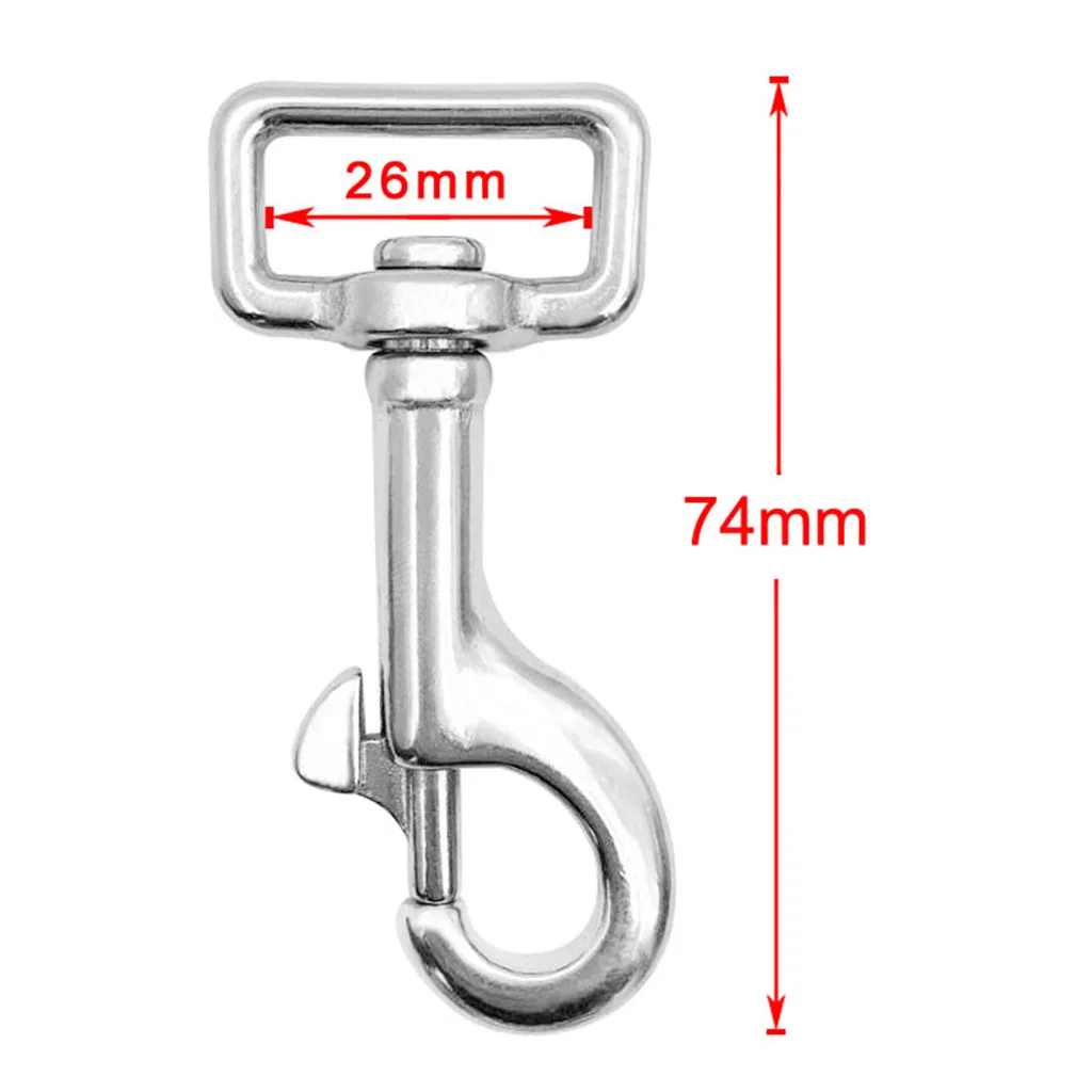  2Pcs Heavy Duty Square Eye Brass Snap Hook Pet Buckle Trigger Clip Swivel Clasp for use with Dog Lead & Horse Rug Leg Straps	