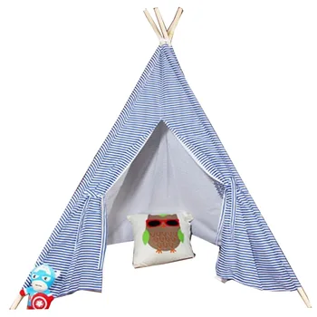 

Free Love @blue stripe kids play tent indian teepee children playhouse children play room teepee