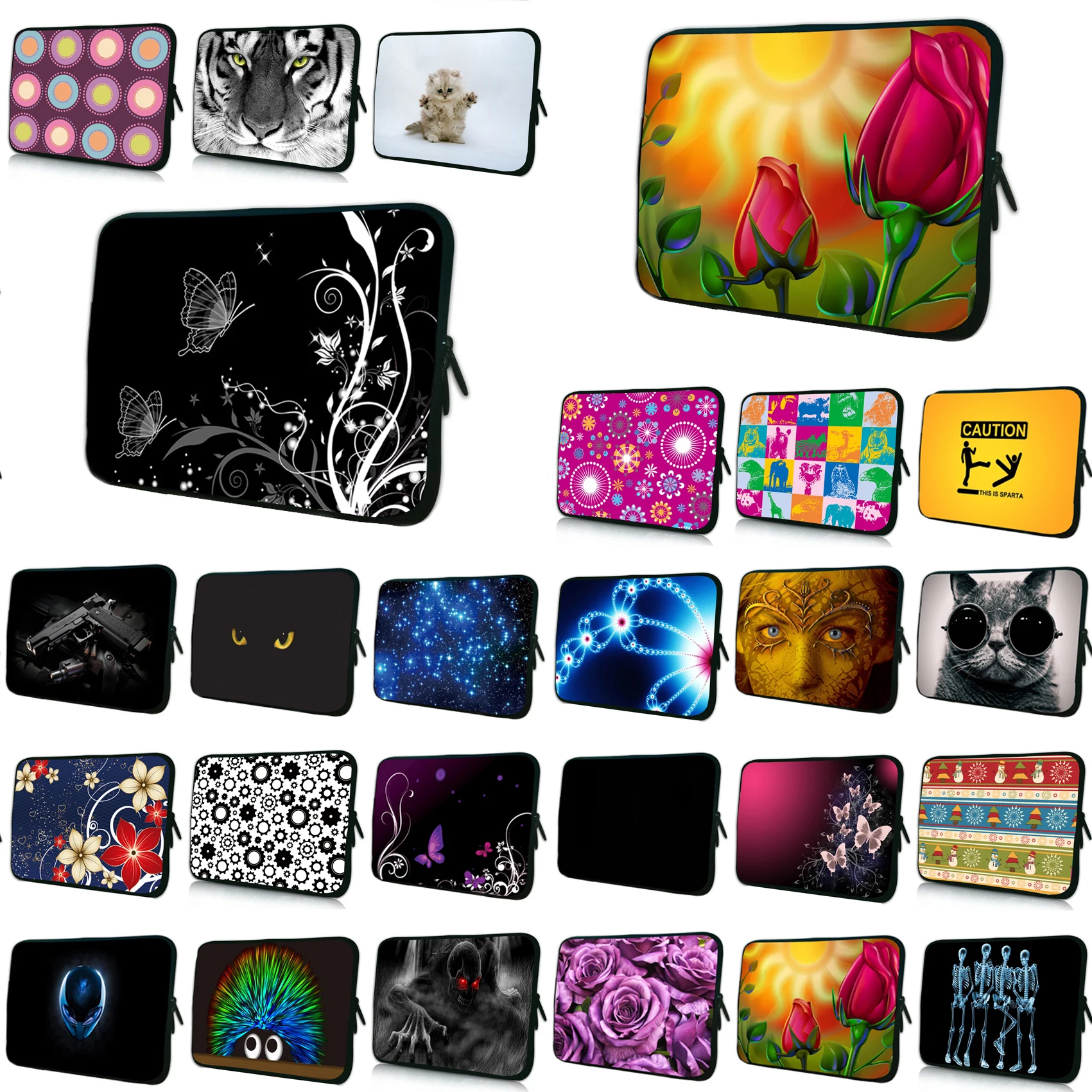 

12.8 Inch Waterproof Neoprene Universal Notebook Zipper Bags Cases For MacBook Air Pro Retina iPad Pro Lenovo 13" 13.3" Laptop