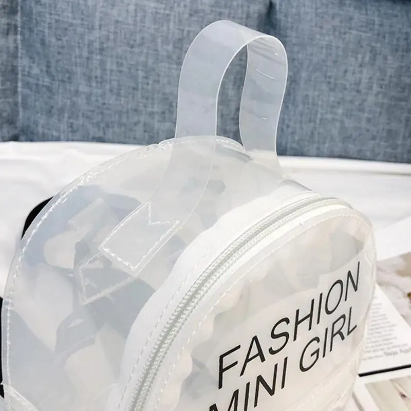 Прозрачный женский рюкзак из прозрачного ПВХ, женский рюкзак, школьные сумки для девочек-подростков, пластиковый Женский Повседневный рюкзак Mochilas