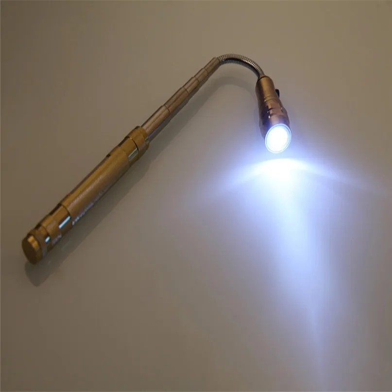 Outdoor Tools Led Magnetic Retractable Flashlight Long Flexible Pick Up Telescoping Tool Claw 3 Powerful LED Light Torch #2D03 (8)