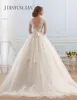 Customized Vestido de noiva Lace And Tulle Bride Wedding Dress Princess Tube Top Beading Wedding Gown 2
