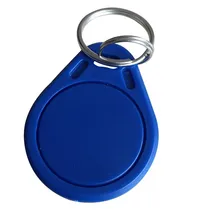 (pack of 50) ISO14443A RFID MF Classic 1K Key Fob Blue color RFID keychains 13.56MHz IC key tags token for access control system