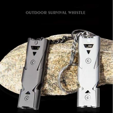 1 шт. свисток для выживания на природе брелок 150 дБ из нержавеющей стали аварийный свисток спасательный Кемпинг спасательный funda torniquete