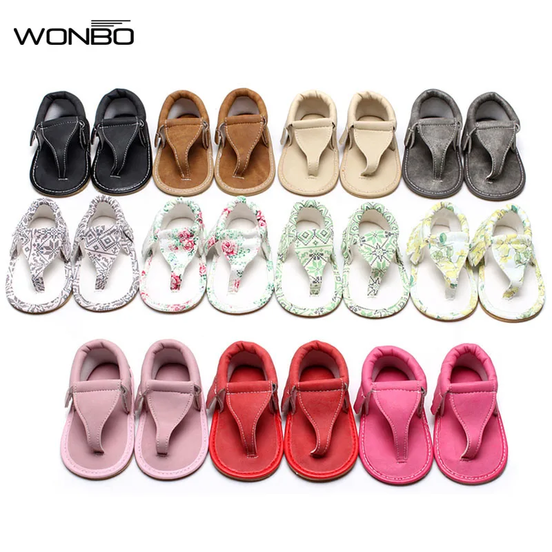 Цветочная сандалия для детей 0 24 месяцев 11 цветов|baby sandals|sandals salesbaby leather sandals |