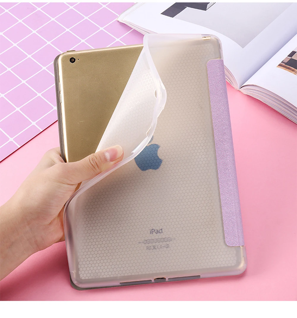 Чехол для iPad 2/3/4 Mini 1 iPad 5 Air iPad iPad 10,5 Pro 9,7 Мягкий противоударный пылезащищенные силиконовые милый пленка с полным покрытием