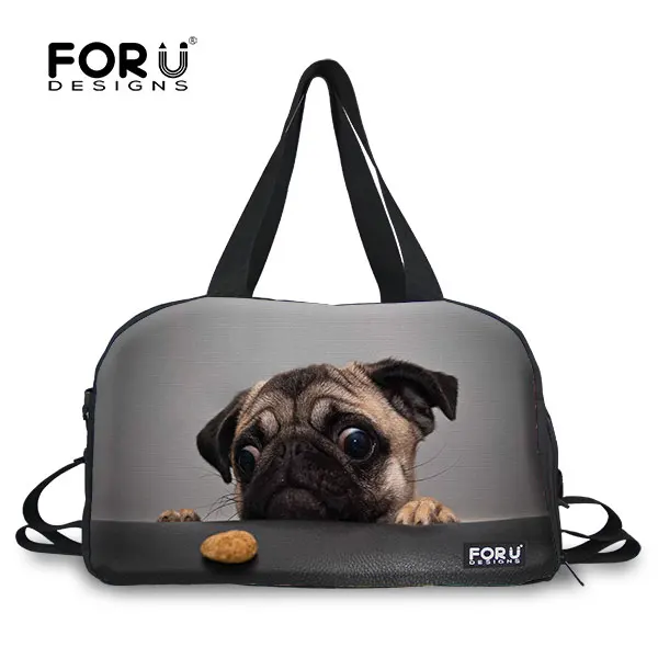 New brand multi function men's travel bags cute french bulldog journey