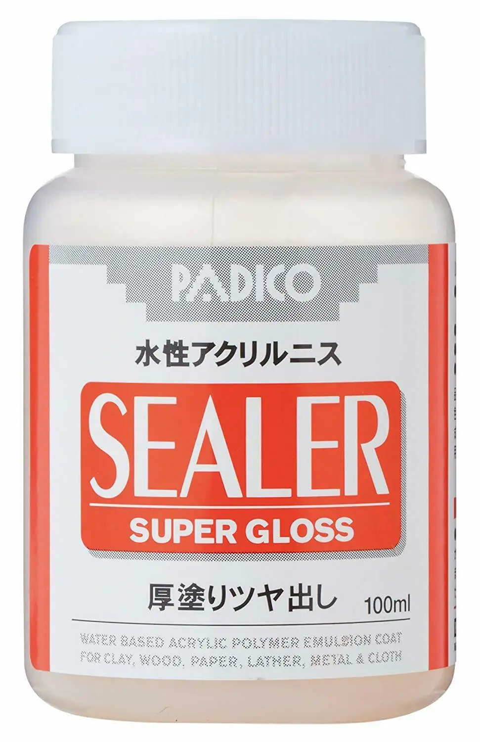 

PADICO Sealer Water Based Acrylic Varnish Super Gloss/Matte 100ml For Clay Wood Paper Leather Resin