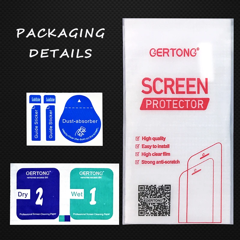 GerTong Передняя пленка Закаленное стекло для iPhone 5S 7 6 6S X 5 SE 8 Plus защита экрана полное