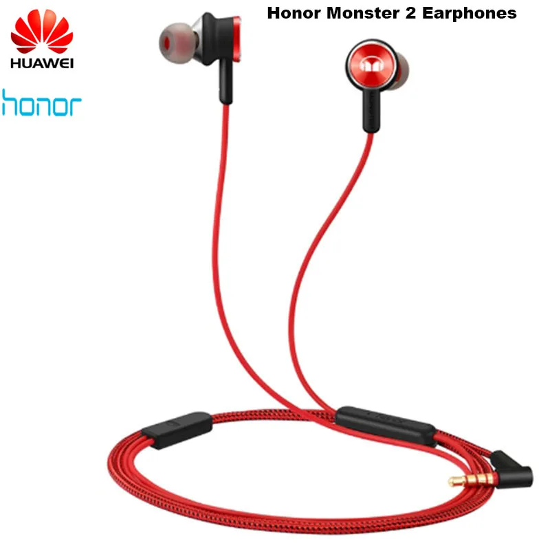 Наушники Huawei Honor Monster 2 AM17 Pure Sound вязаные красные наушники высокого разрешения