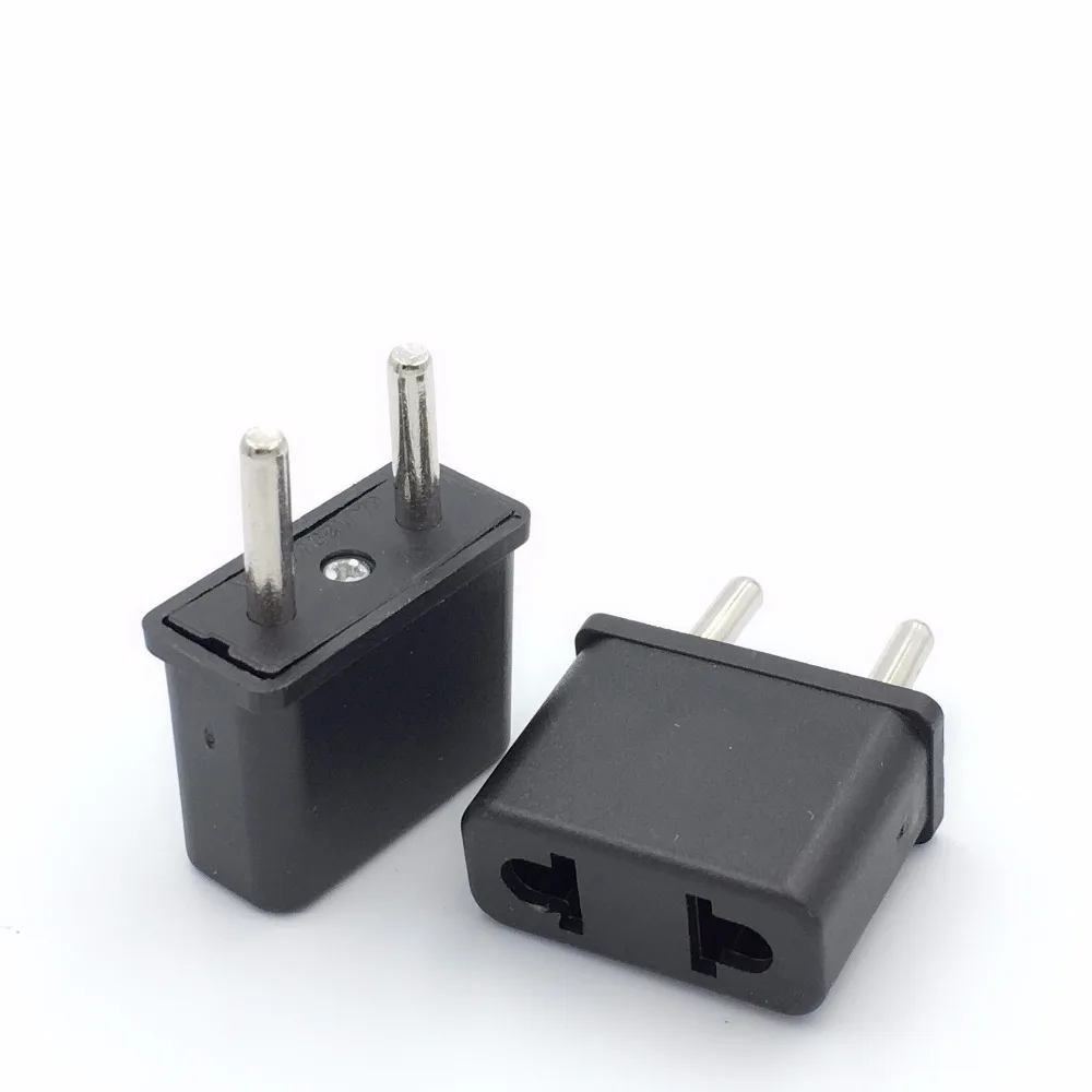 

European EU Travel Plug Adapter American US To EU Euro Power Adapter Outlet AC Converter Electrical Sockets