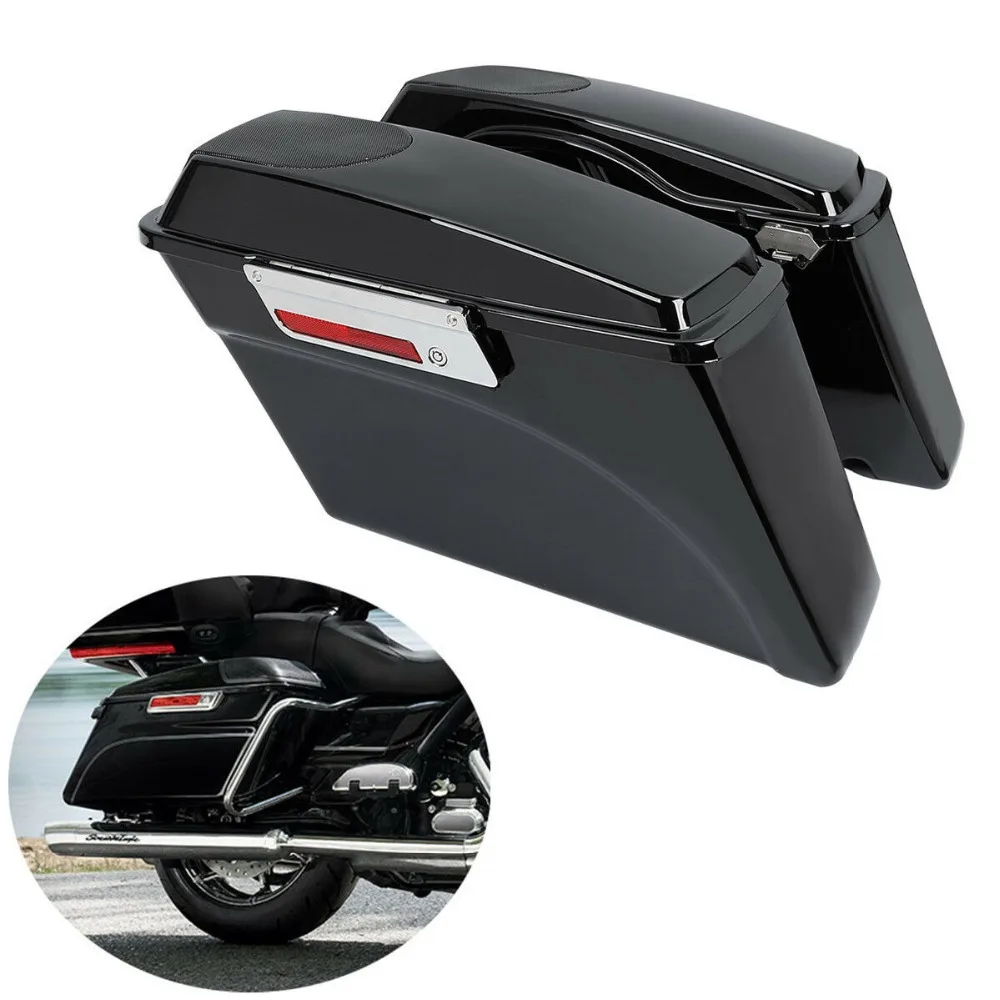 

Hard Saddlebags W/ 5x7" Speaker Lids For Harley Touring Electra Street Glide Road King 1993-2013 Motorcycle