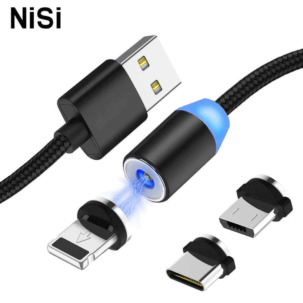 

NISI 1m 2m 3.28ft LED Micro USB Magnetic Charging Cable for Samsung Xiaomi Huawei LG HTC OPPO VIVO Android Phone Universal Cable