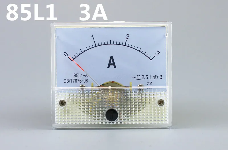 1 шт. 85L1 1A 2A 3A 5A 10A 15A 20A 30A 50A 75A AC Панель метр аналоговый Панель Амперметр циферблат ток датчик