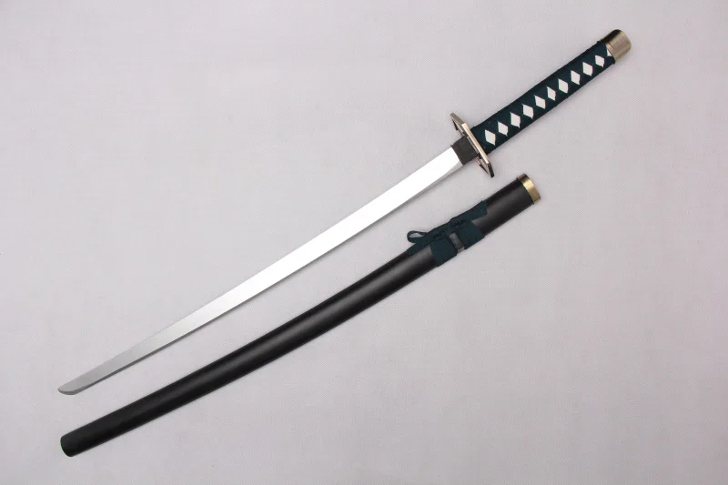 Anime Bleach Aizen Sousuke Kyoukasuigetsu Wooden Cosplay Katana