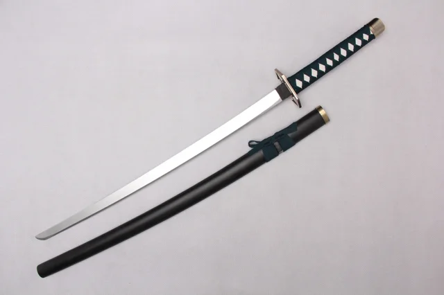 Anime Bleach Aizen Sousuke Kyoukasuigetsu Wooden Cosplay Katana