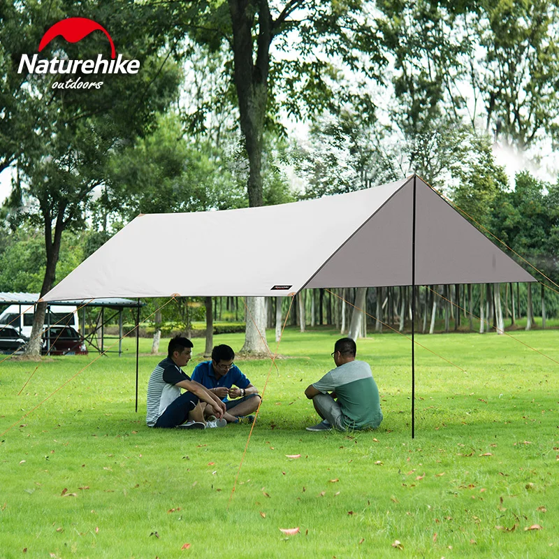 

Naturehike Outdoor Caping Sun Shelter Awning With Poles Oxford Beach Tent Sun Shade Waterproof Tarp