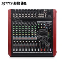 Усилитель для диджеев смеситель 8-канальный сетевой видеорегистратор, включающим в себя гарнитуру блютус и флеш-накопитель USB микшерный пульт 500 Вт+ 500 Вт высокой мощности Мощность аудио устройств со+ 48 V Phantom Мощность