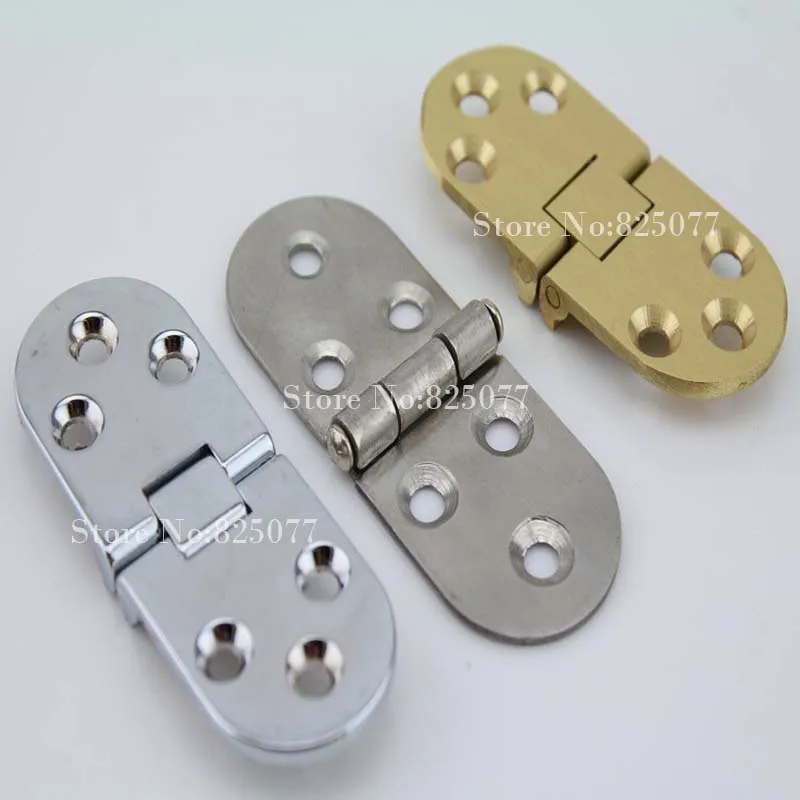2pcs Table Hinge Brushed Gold/Mirror/Brushed Flap Hinge Folding 70/80