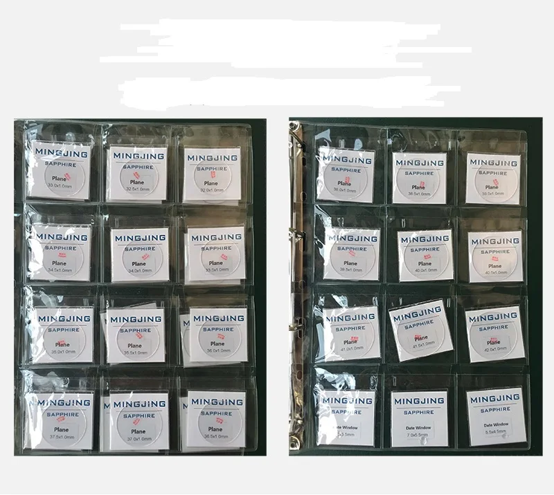 1 набор 1,0 мм толстый плоский круглый сапфир для замены часов