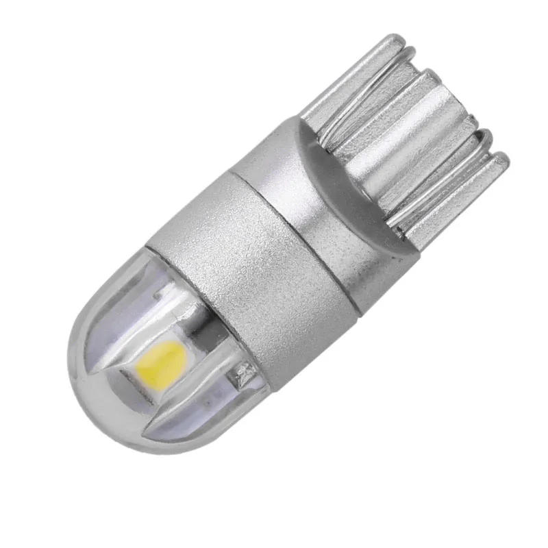 

10PCS T10 LED W5W Led Bulbs White 194 168 Led 2 SMD 3030 Auto Car License Plate Clearance Lights Trunk Reading lamp 12V 6000K