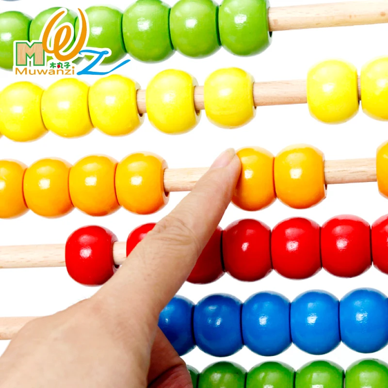 Деревянные Монтессори Abacus детские математические игрушки Математика счеты Деревянные Игрушки для раннего развития игрушки для детей